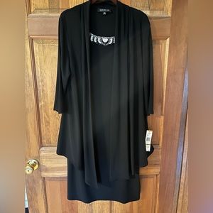 NWT Jones New York Woman’s Dress with Embellished Neckline size 16W